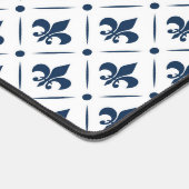 Fleur De Lis bleu foncé motif sur arrière - plan b (Coin)