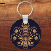 Fleur de Lis Bleu Sleutelhanger (Voorkant)
