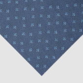 Fleur de Lis Blue French  Pattern Tissuepapier (Detail)