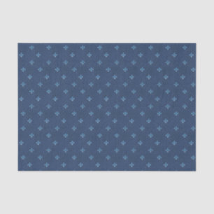 Fleur de Lis Blue French  Pattern Tissuepapier