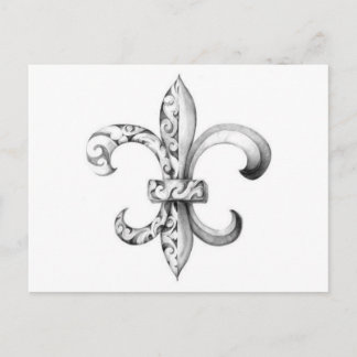 fleur-de-lis briefkaart