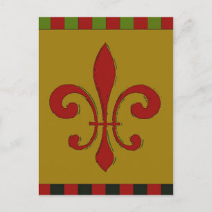 Fleur De Lis Briefkaart