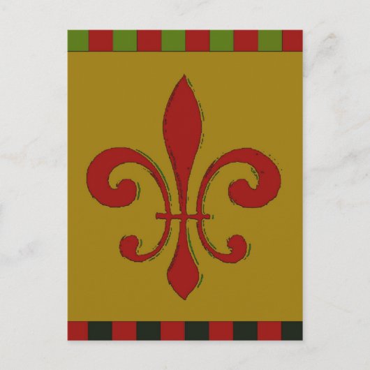 Fleur De Lis Briefkaart (Voorkant)