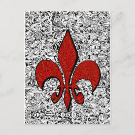 fleur de lis briefkaart