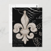 Fleur de Lis...briefkaart Briefkaart (Voorkant / Achterkant)