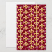Fleur de lis briefpapier (Voorkant / Achterkant)
