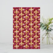 Fleur de lis briefpapier (Staand voorkant)
