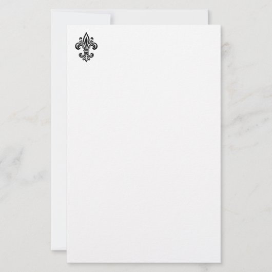 Fleur De Lis Briefpapier (Voorkant)