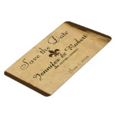 Fleur De Lis Bruiloft Save the Date Magneet (Linkerzijde)