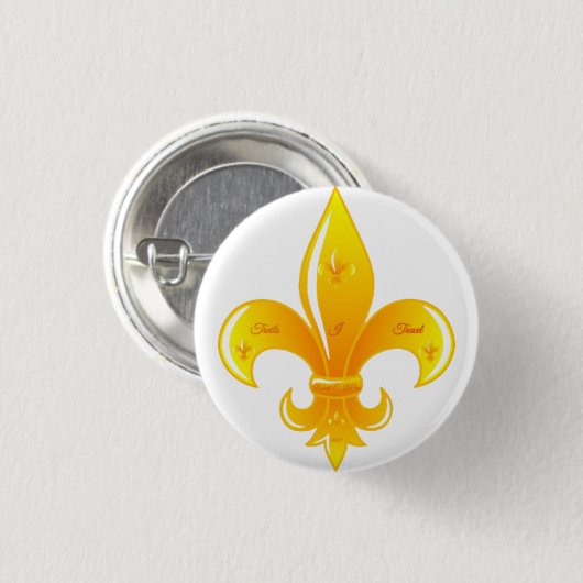 Fleur De Lis Button (Voorkant /achterkant)