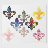 Fleur De Lis Cadeaupapier (Vlak)