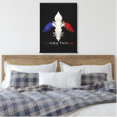 Fleur de Lis Canvas Afdruk (Insitu (Slaapkamer))