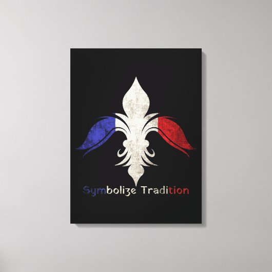 Fleur de Lis Canvas Afdruk (Voorkant)