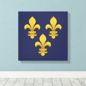 Fleur-de-lis Canvas Afdruk (Insitu (Houten vloer))