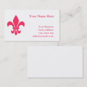 Fleur de Lis Carte de visite (Devant / Derrière)