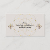 Fleur de Lis Carte de visite (Dos)