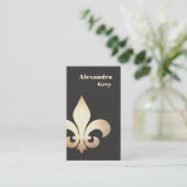 Fleur de Lis Carte de visite (Debout devant)