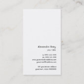 Fleur de Lis Carte de visite (Dos)