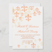 Fleur de Lis Cascade informele bruiloft 3 Kaart (Voorkant)