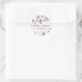 Fleur de Lis Cascade Ronde Stickers (Tas)
