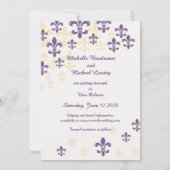 Fleur de Lis Cascade Save the Date (Achterkant)