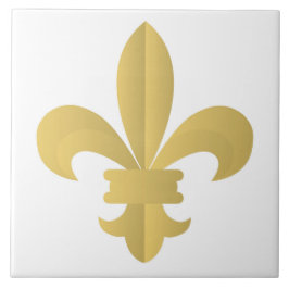 Fleur De Lis Ceramic Tile Tegeltje