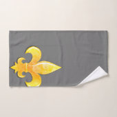 Fleur De Lis Choisir la couleur jaune (Serviette à main)