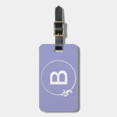 Fleur-de-Lis-cirkel Bagagelabel (Voorkant verticaal)