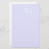 Fleur-de-Lis-cirkel Briefpapier (Voorkant / Achterkant)