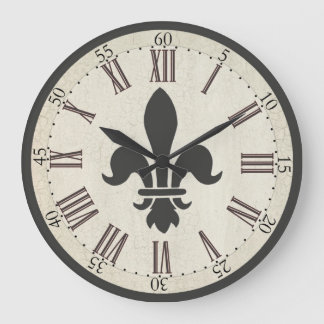 Fleur de Lis Clock Grote Klok