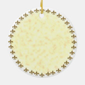 Fleur De Lis Couronne King Papa ornement (Dos)