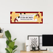 Fleur de Lis Crawfish Afstuderen Banner Poster (Thuiskantoor)