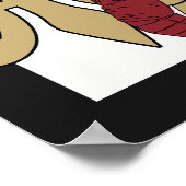 Fleur de Lis Crawfish Afstuderen Banner Poster (Hoek)