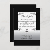 Fleur De Lis Cross Sympathie Hartelijk dank Bedankkaart (Voorkant / Achterkant)