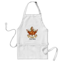 Fleur De Lis Crown King Pap Standaard Schort
