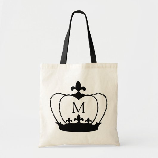 Fleur-de-lis Crown Monogram Canvas tas (Voorkant)