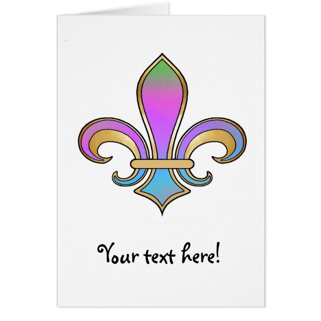 Fleur de Lis dans des couleurs ombragées (Devant)