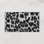 Fleur de lis de carte de visite de léopard de (Dos)