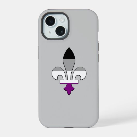 Fleur-de-lis de fierté de l'aséxualité (Verso)