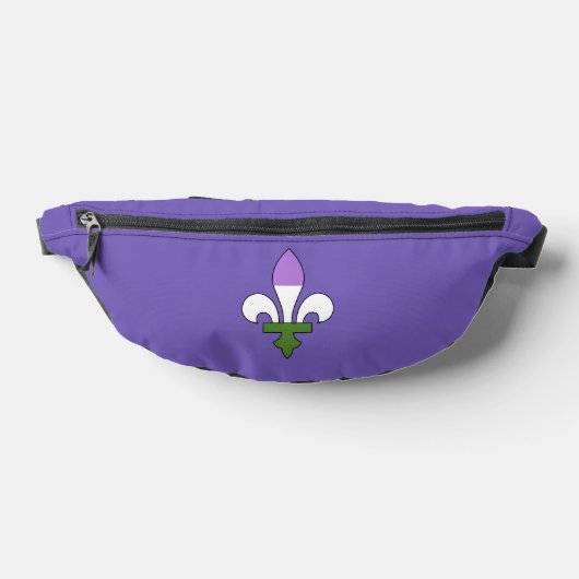 Fleur-de-lis de fierté genderqueer  (Poser)