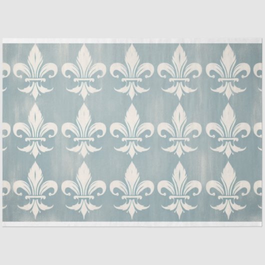 Fleur-de-lis Decoupage Tissue Paper Tissuepapier (Voorkant)