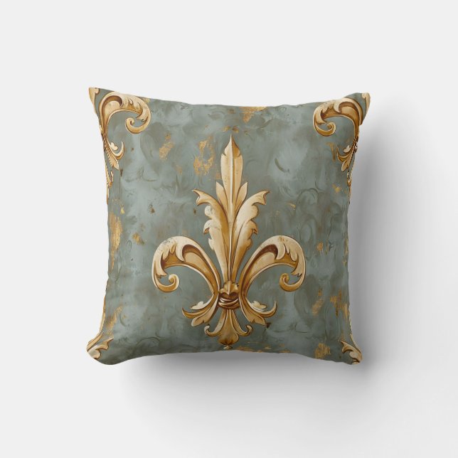  Fleur de Lis design Kussen (Voorkant)