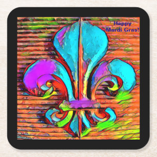 Fleur De Lis Digital Art Design Onderzetters