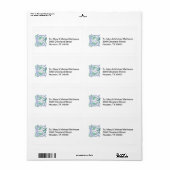 Fleur-de-lis E Monogram Etiket (Full Sheet)
