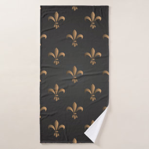 Fleur de lis, , elegant, chic.classy,patroon, badhanddoek