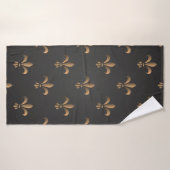 Fleur de lis, , elegant, chic.classy,patroon, badhanddoek (Badhanddoek)