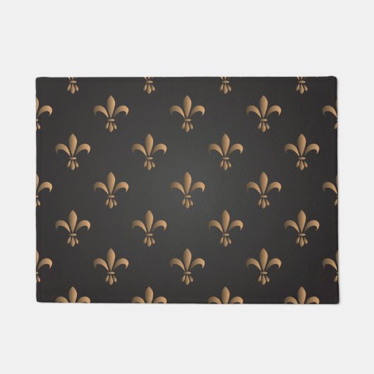 Fleur de lis, , elegant, chic.classy,patroon, deurmat (Voorkant)