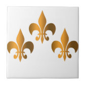 Fleur de lis embleem tegeltje (Voorkant)