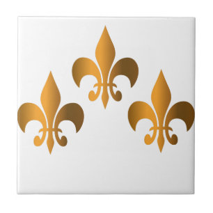 Fleur de lis embleem tegeltje