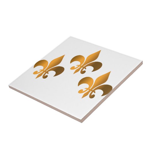 Fleur de lis embleem tegeltje (Zijkant)